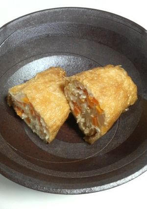 鶏ミンチで簡単♪油揚げの含め煮-レシピのメイン写真