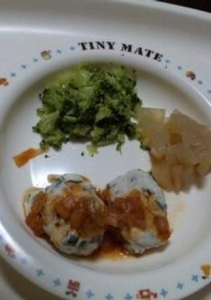 離乳食後期　わかめ入り豆腐ハンバーグ-レシピのメイン写真