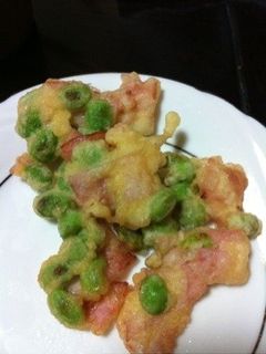 枝豆とハムのかき揚げ-レシピのメイン写真