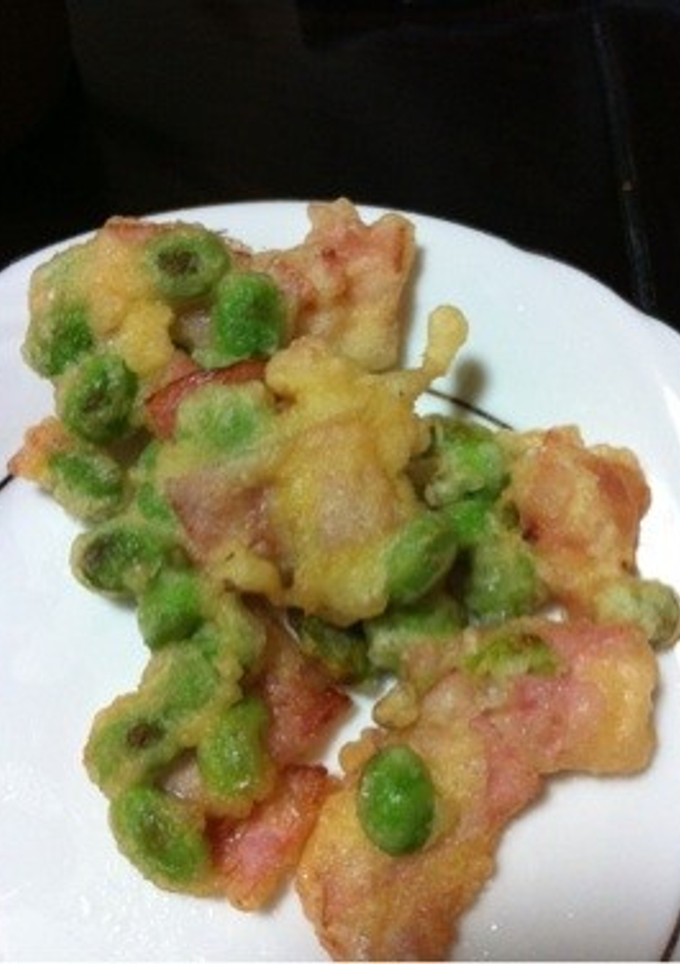 枝豆とハムのかき揚げ-レシピのメイン写真