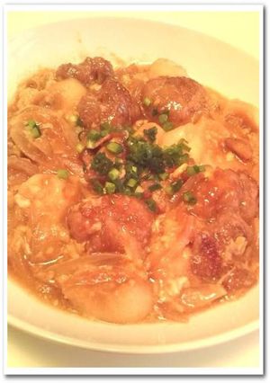 ふふ麩〜♪な豚肉ボールの卵とじ-レシピのメイン写真