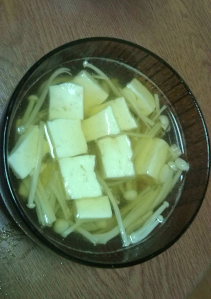 えのきと豆腐のお吸い物-レシピのメイン写真