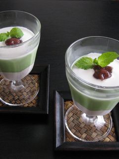抹茶あずきムース-レシピのメイン写真
