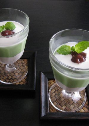 抹茶あずきムース-レシピのメイン写真