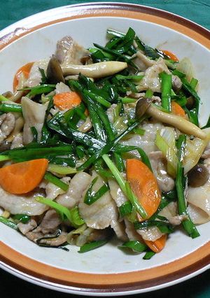 オイスターソース味のニラ肉炒め-レシピのメイン写真