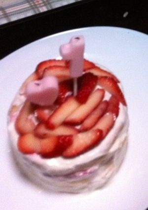 ○一歳のバースデーケーキ○-レシピのメイン写真