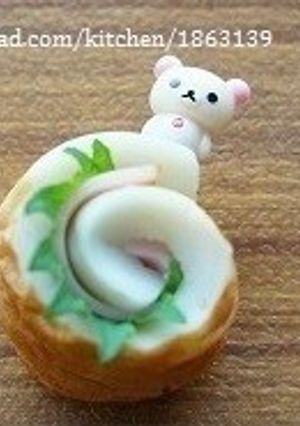 お弁当に♡ちくわくるくる⑤ハム＆大葉-レシピのメイン写真