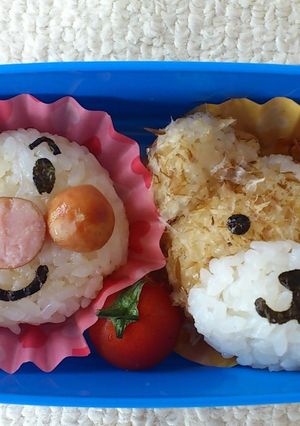 アンパンマンとクマのキャラおにぎり★-レシピのメイン写真