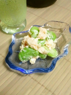 そら豆と明太クリームチーズの和え物-レシピのメイン写真