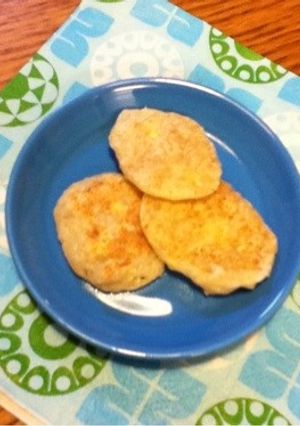 離乳食 山芋とレンコンのフワフワ焼き-レシピのメイン写真