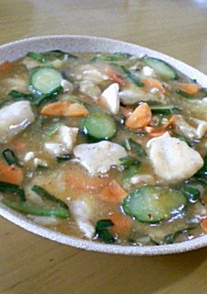 鶏ムネ肉で四川風炒め☆ヘルシーでも満腹♪-レシピのメイン写真