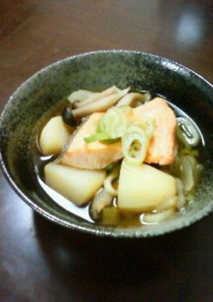 和風なスープ♡鮭&きのこ-レシピのメイン写真