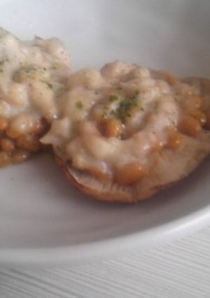 しいたけの納豆チーズのせ-レシピのメイン写真
