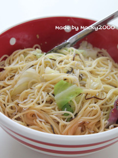 ゴマ油で☆しらす&キャベツのパスタ♪-レシピのメイン写真