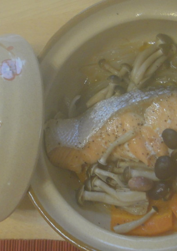 鮭❤野菜の酒蒸し-レシピのメイン写真