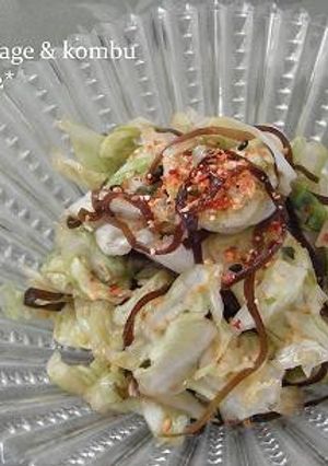 キャベツと塩こんぶの浅漬け-レシピのメイン写真