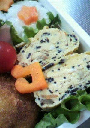 お弁当に＊ひじきの卵焼き-レシピのメイン写真