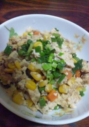 水切りなしで簡単!炒り豆腐♪-レシピのメイン写真