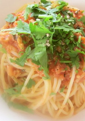 また食べたい♪海の幸のトマトソースパスタ-レシピのメイン写真