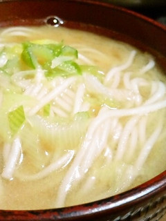 そうめんでお味噌汁-レシピのメイン写真
