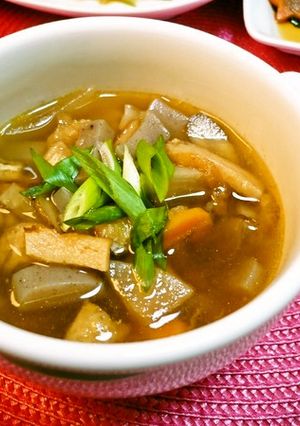 圧力鍋で！さつまあげのけんちん汁♪-レシピのメイン写真