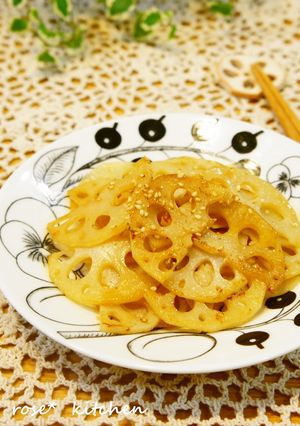 れんこんのバターしょうゆ炒め-レシピのメイン写真