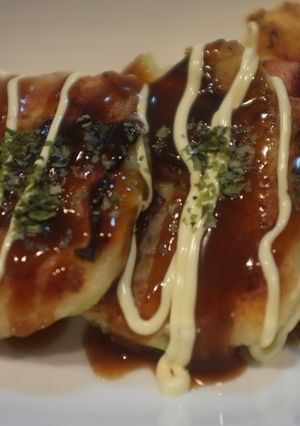 ふんわり♪餅ベーコンのお好み焼き-レシピのメイン写真