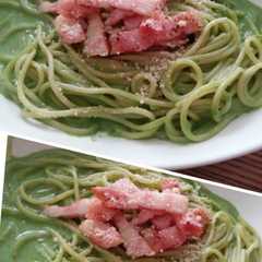 รูปของ 簡単♪ほうれん草のクリームチーズパスタ