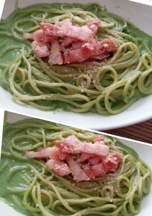 簡単♪ほうれん草のクリームチーズパスタ-レシピのメイン写真