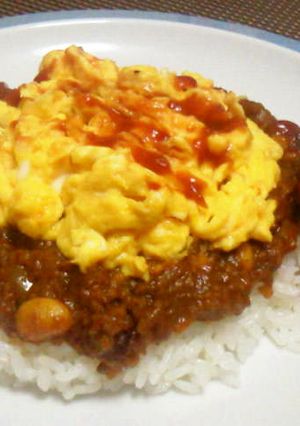 ミックスビーンズと挽肉のドライカレー-レシピのメイン写真