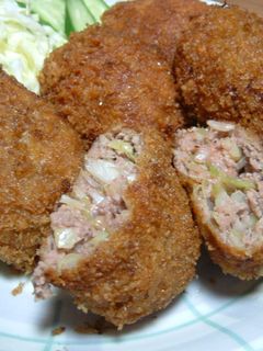 キャベツ入りメンチカツ-レシピのメイン写真