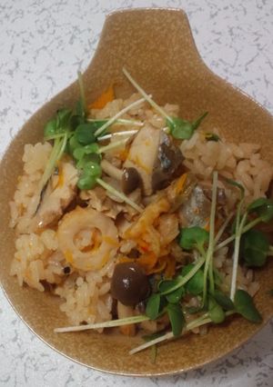鯖のキムチ煮つけ炊込みご飯-レシピのメイン写真