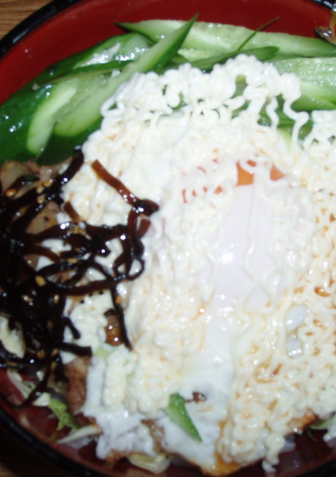 半熟たまごのっけ　スタミナ丼☆-レシピのメイン写真