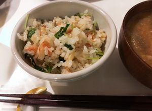 簡単三つ葉と桜エビと揚げ玉の混ぜご飯-レシピのメイン写真