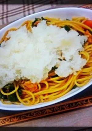 蔓紫とトマトの和風ツナおろしパスタ-レシピのメイン写真
