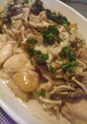 ❀たっぷりきのこと鶏むね肉クリーム煮❀-レシピのメイン写真