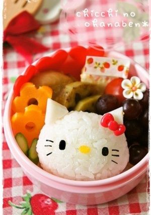 ＊キャラ弁＊　簡単キティちゃん♡-レシピのメイン写真