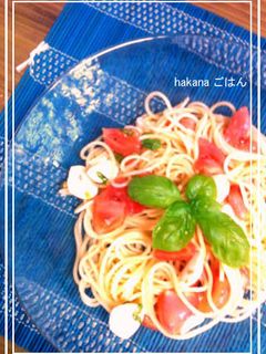 カプレーゼ風冷製パスタ-レシピのメイン写真