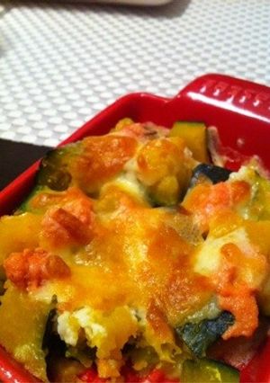 かぼちゃのチーズ焼き たらこ風味。-レシピのメイン写真