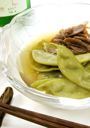 冷やしてどうぞ♪つる豆の煮浸し砂肝添え-レシピのメイン写真