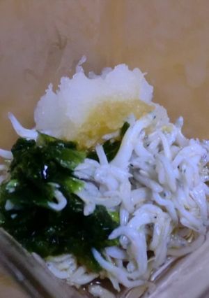 釜ゆでしらす　と　あおさのあえもの-レシピのメイン写真