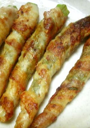 オクラの豚肉巻き-レシピのメイン写真