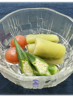 トマト・オクラ・なす 夏野菜の冷たい煮物-レシピのメイン写真