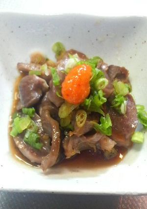 お酒のアテに砂ずりポン酢-レシピのメイン写真