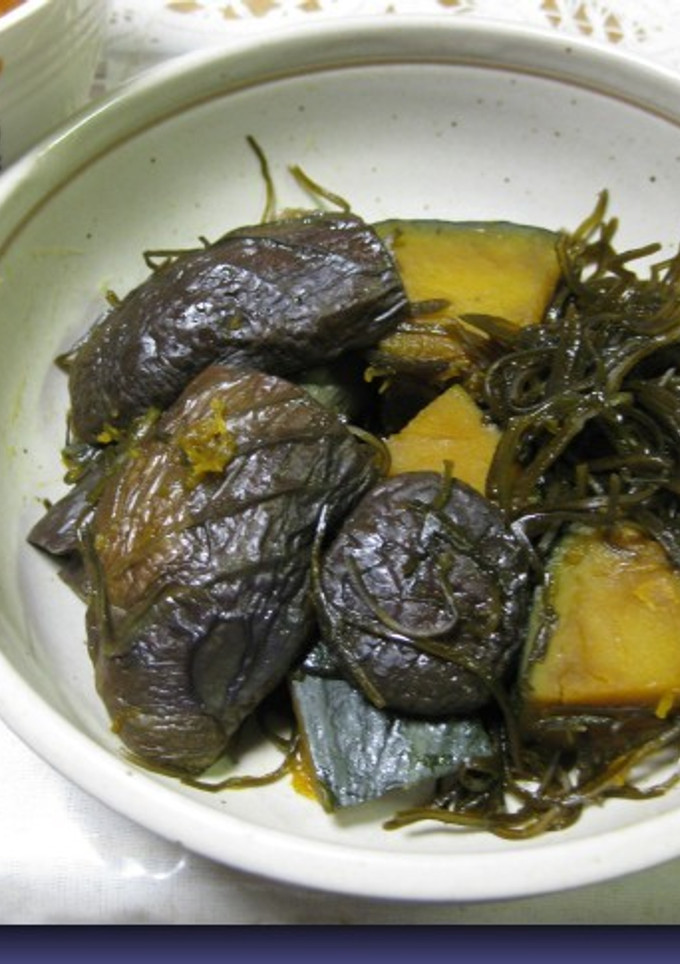 切り昆布と夏野菜の煮物-レシピのメイン写真