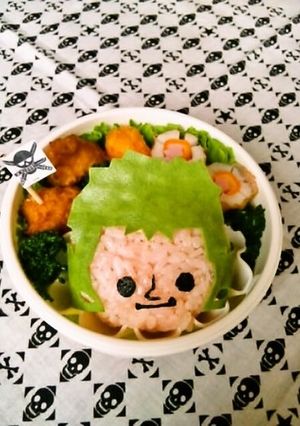 ワンピース★ゾロのキャラ弁 その1-レシピのメイン写真