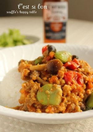 そら豆と新玉ねぎのドライカレー-レシピのメイン写真