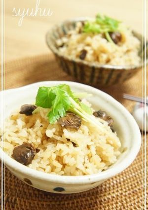 新生姜と赤貝の缶詰で簡単♪炊き込みご飯-レシピのメイン写真
