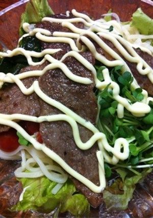 夏!夏!スタミナサラダうどん-レシピのメイン写真