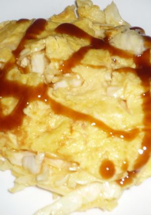 卵だけでお好み焼き!？-レシピのメイン写真